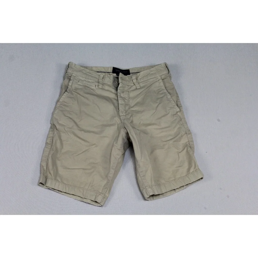 American Eagle Outfitter Men Beige Chino Shorts Next Level Flex No Button 26